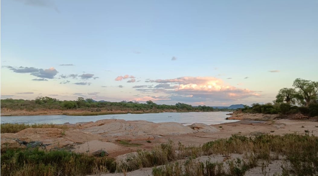 Extended panoramic river view