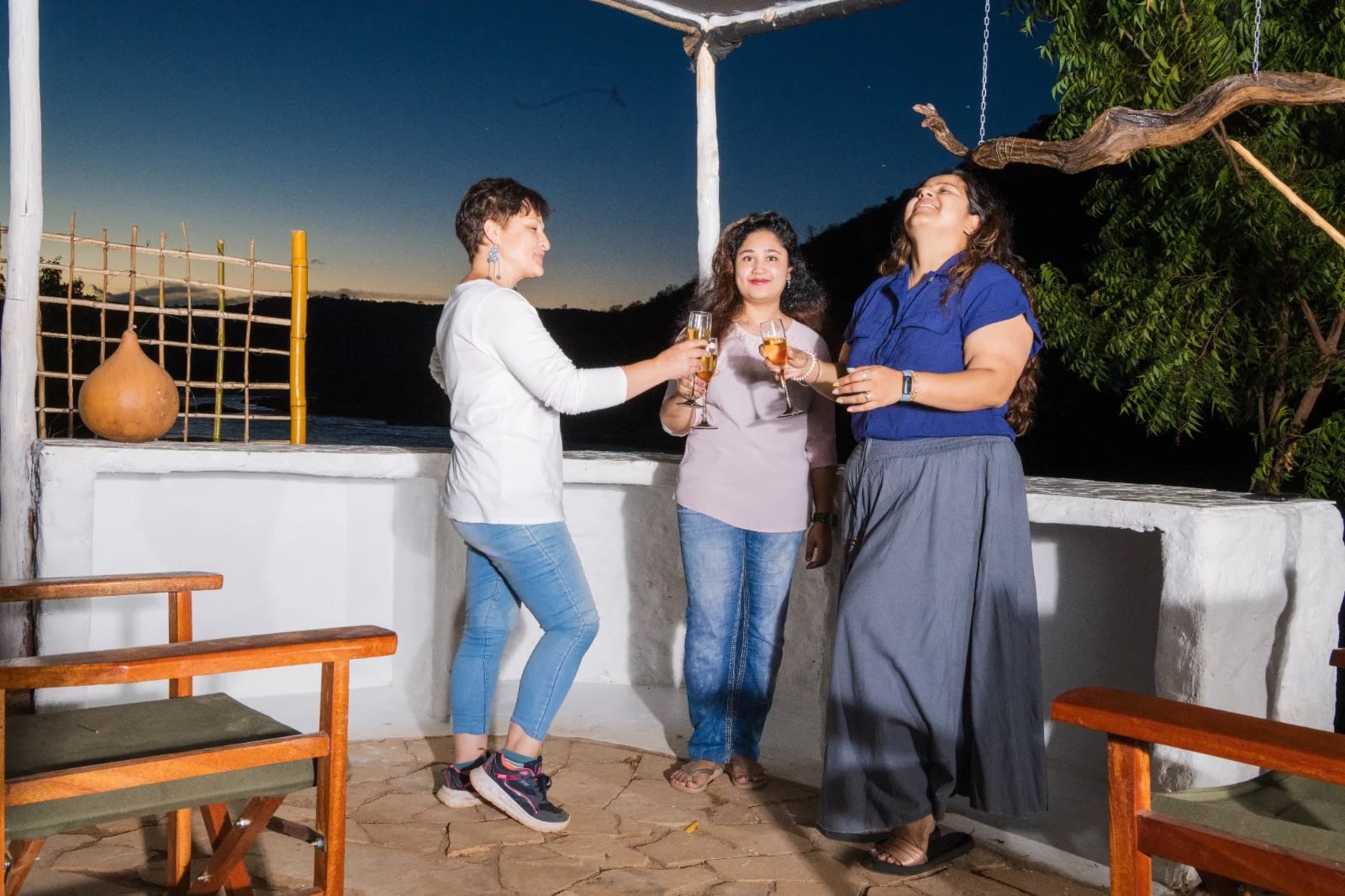 Peaceful outdoor chilling area